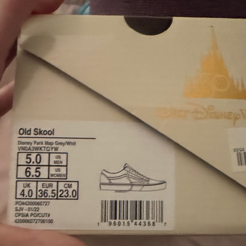 Disney Gray and White Sneakers